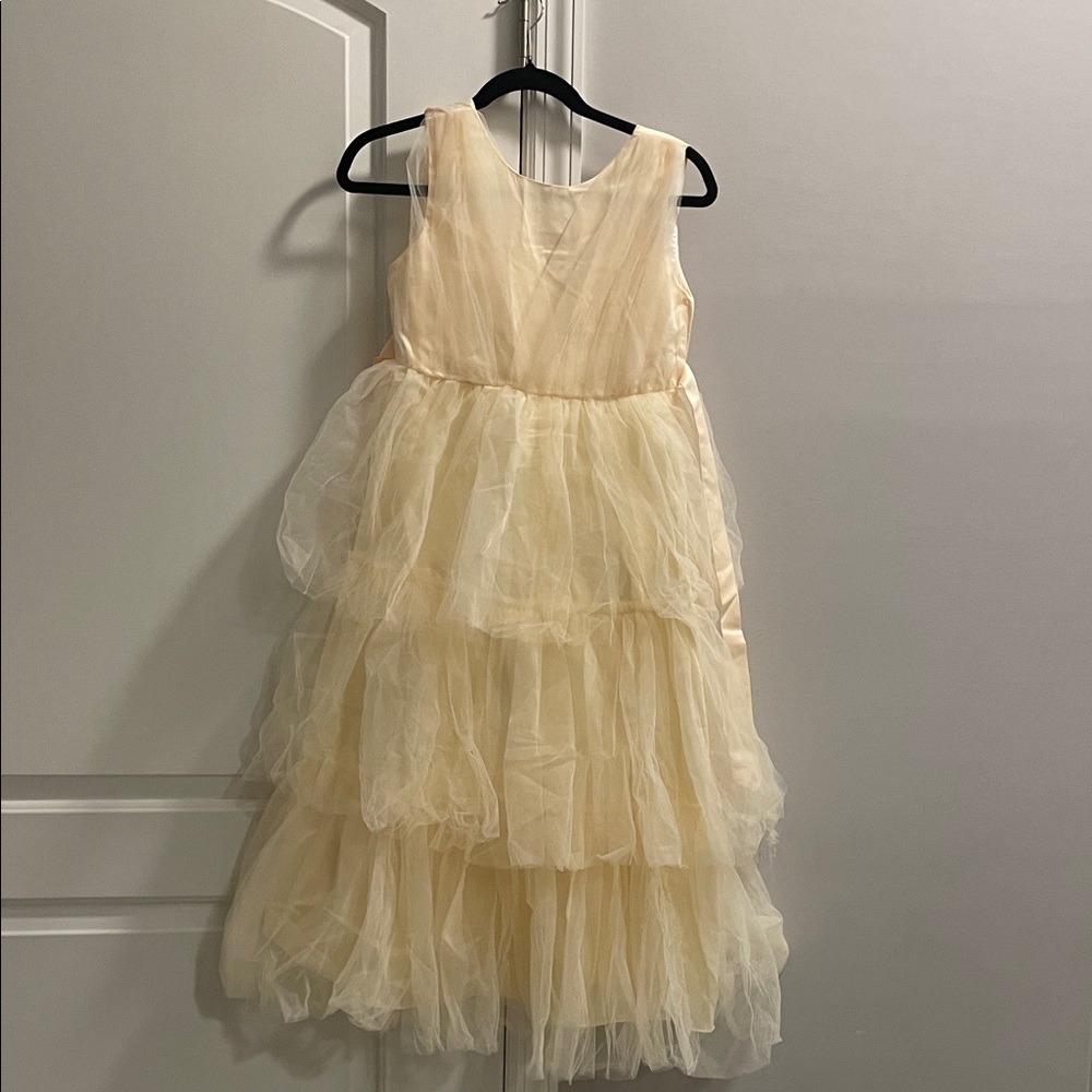 Girls' Cream Layered Tulle Party Dress NEVER WORN